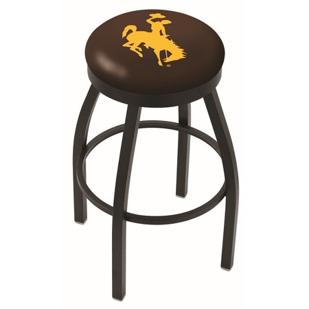 30 Blk Wrinkle Wyoming Swivel Bar Stool,Accent Ring